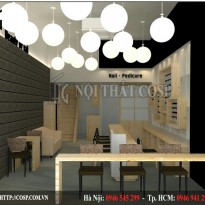 Thiết kế nội thất tiệm nail - Chị Thúy